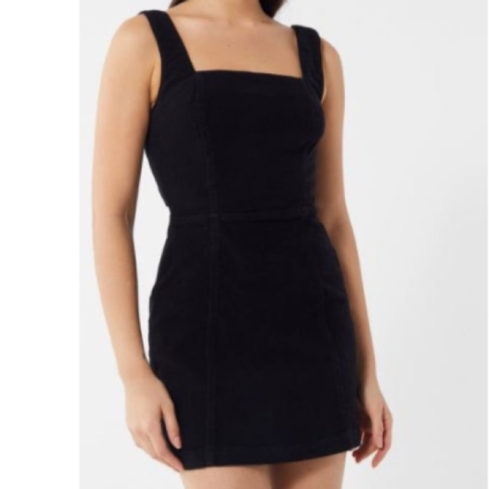 UO Uncut Corduroy Square-Neck Dress